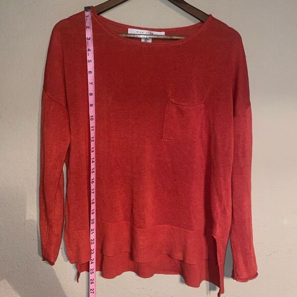 Linen Sweater - Burnt Orange - Picture 4 of 9